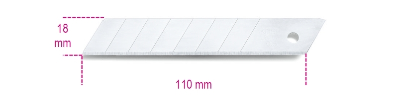estuche de 10 cuchillas para cuter 18 mm 1771bm