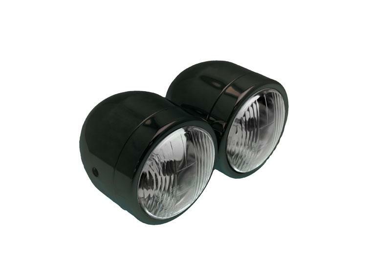 doble faro universal luz delantera ø90 mm