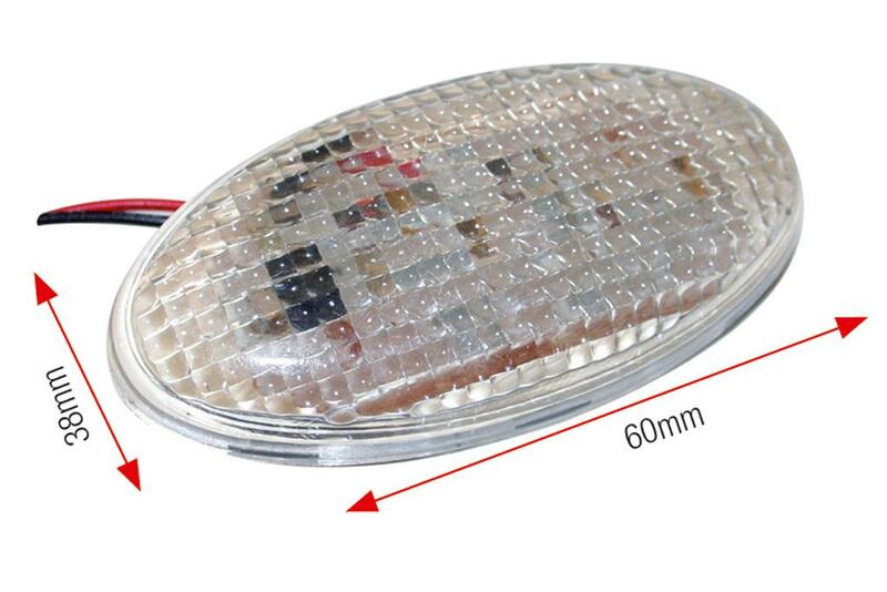 intermitentes universales moto œil led 38x60 mm