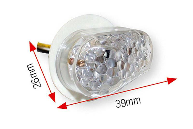 intermitentes universales homologados basic led 26x39 mm