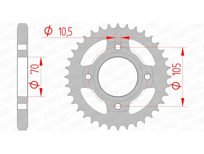 AFAM Corona standard in acciaio 10401 - 530 - Afbeelding 1 van 1