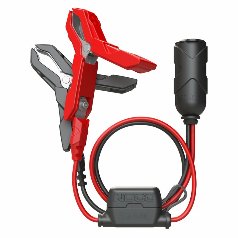 adaptador para enchufe de 12 v con pinzas de batería