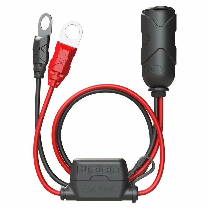adaptador para enchufe de 12 v con terminales en ojal