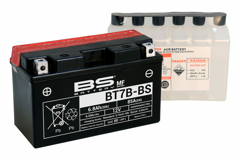 BS BATTERY Wartungsfreie Batterie + pack BT7B - Bild 1 von 1