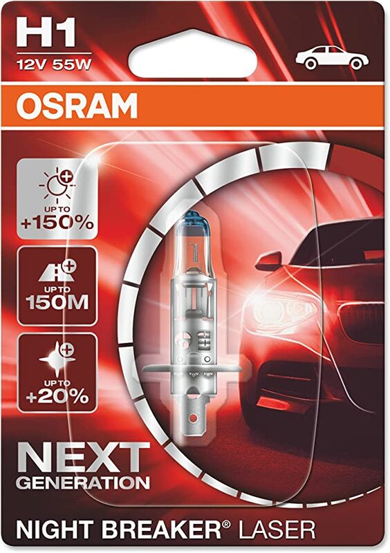 OSRAM Halogeen lamp NIGHT BREAKER LASER H1 12V 55W - X1 - Afbeelding 1 van 1
