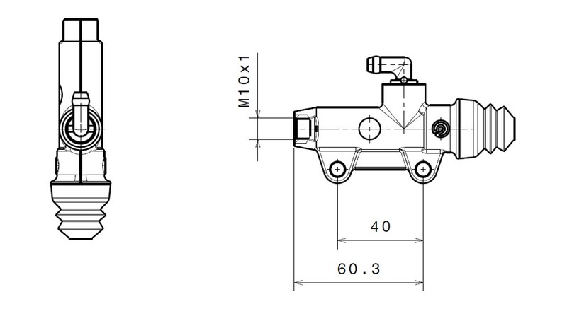 bomba de freno trasero ø13 mm