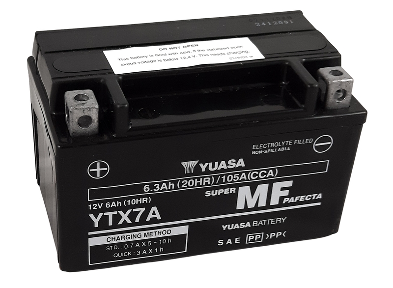 YUASA Wartungsfreie aktivierte Batterie YTX7A - 第 1/1 張圖片