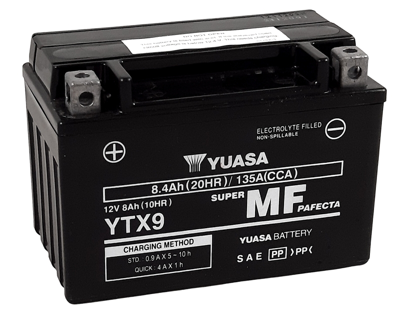 YUASA Batterie activée sans entretien YTX9 - Afbeelding 1 van 1