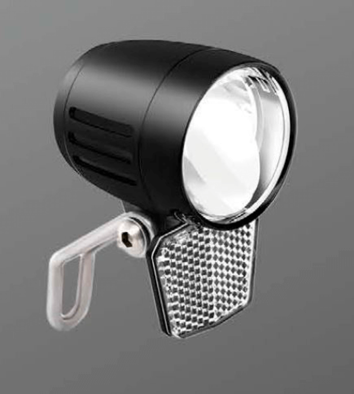 luz delantera bicicleta led con reflector 100 lux 6v 1