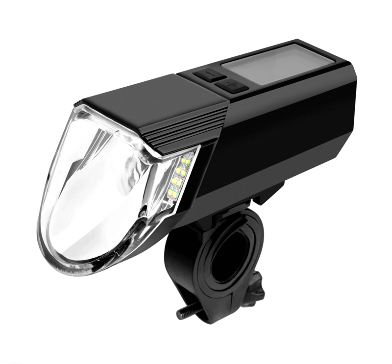 luz delantera bicicleta led con powerbank y batería integrada recargable 300 lux usb