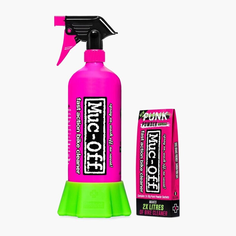botella aluminio limpieza + polvo limpiador de bicicleta punk powder
