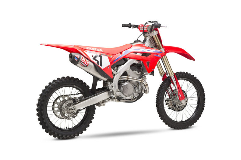escape completo con silencioso acero inox + tapa carbono signature rs 12 crf250 2022