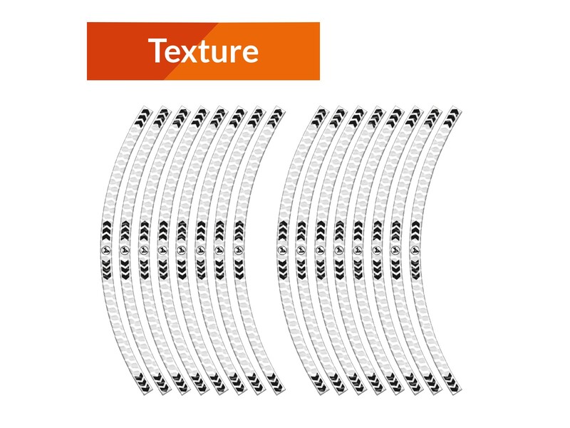 adhesivos protectores de llanta arrows texture