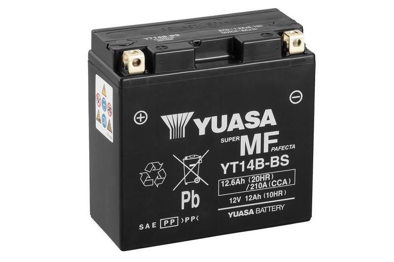 batería sin mantenimiento activada de fábrica yt14b fa