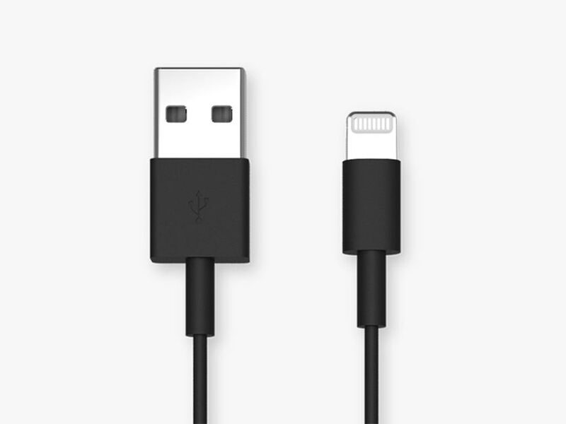 cable carga usb -> lightning 20 cm