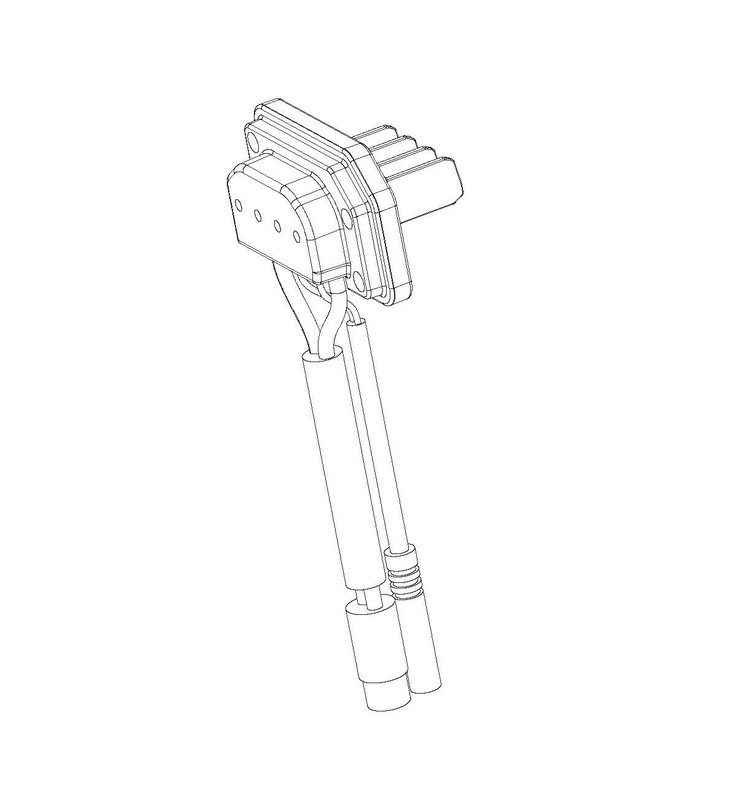 conector para batería bicicleta 100 mm evo 500w