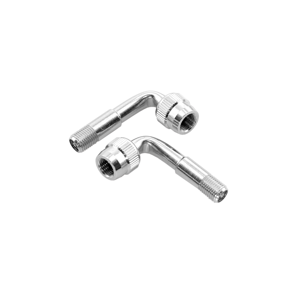 adaptador curvado para válvula schrader de moto y bicicleta - recambio para inflador de v bike