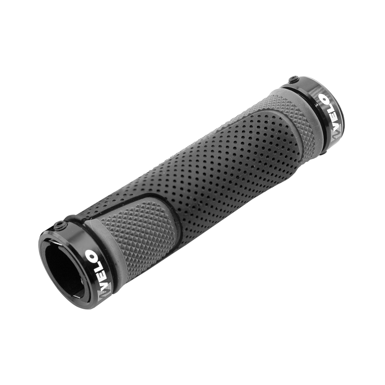 juego de puños goma combinados 130mm gris y negro bici