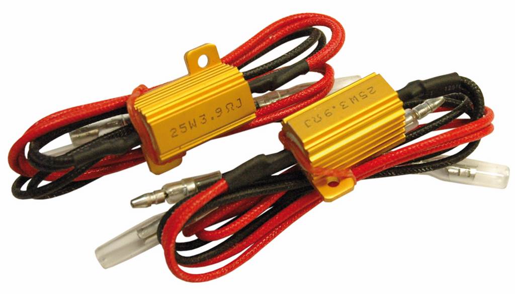 kit de dos resistencias para intermitentes leds evitar parpadeo rapido