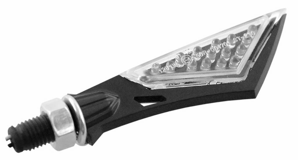 set intermitentes led fibra negros