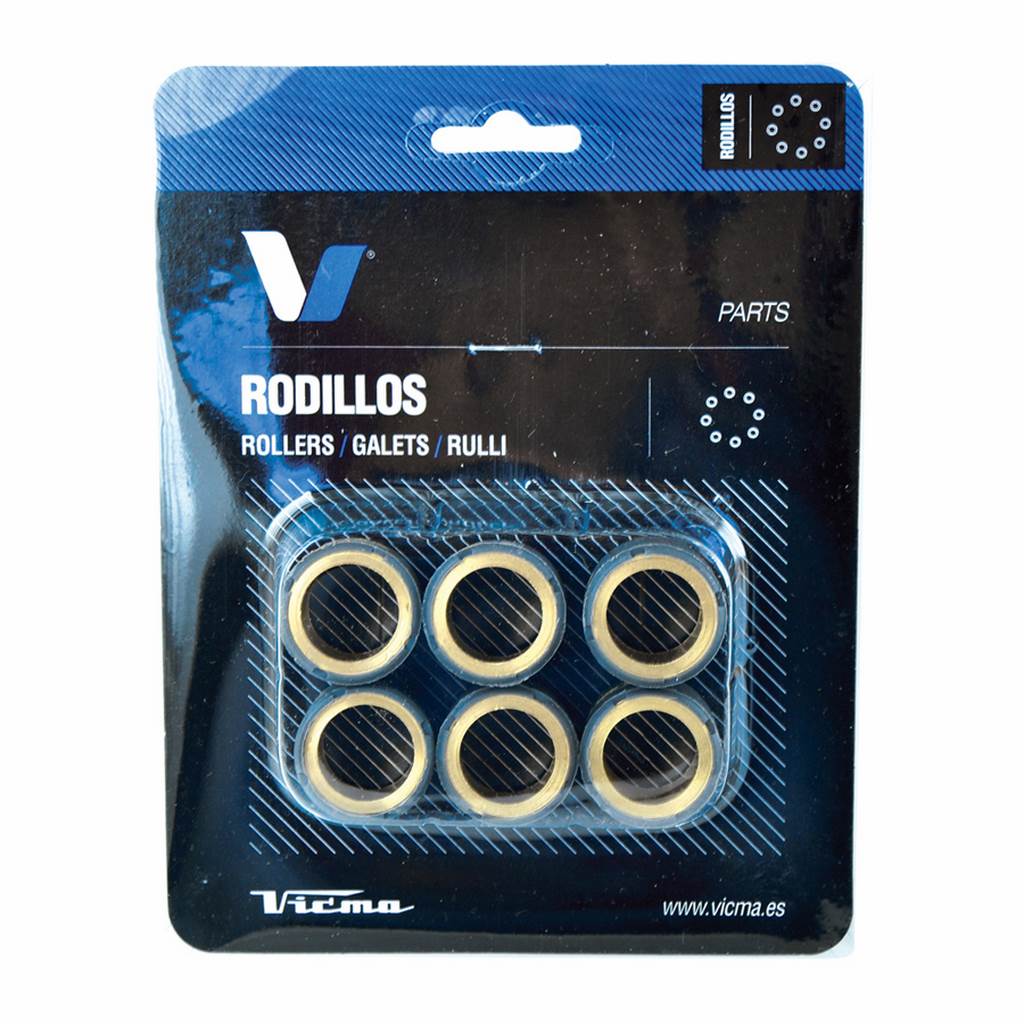Rulli variatore in carbonio 20x17 10,5g per variatore Malossi - Marca V PARTS - Imagen 2 de 2