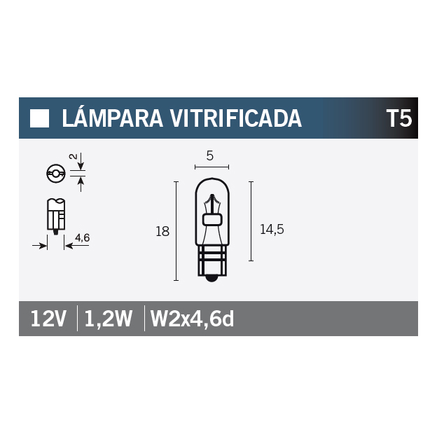 lámpara bombilla 12v1 2w para moto y vehículos similares