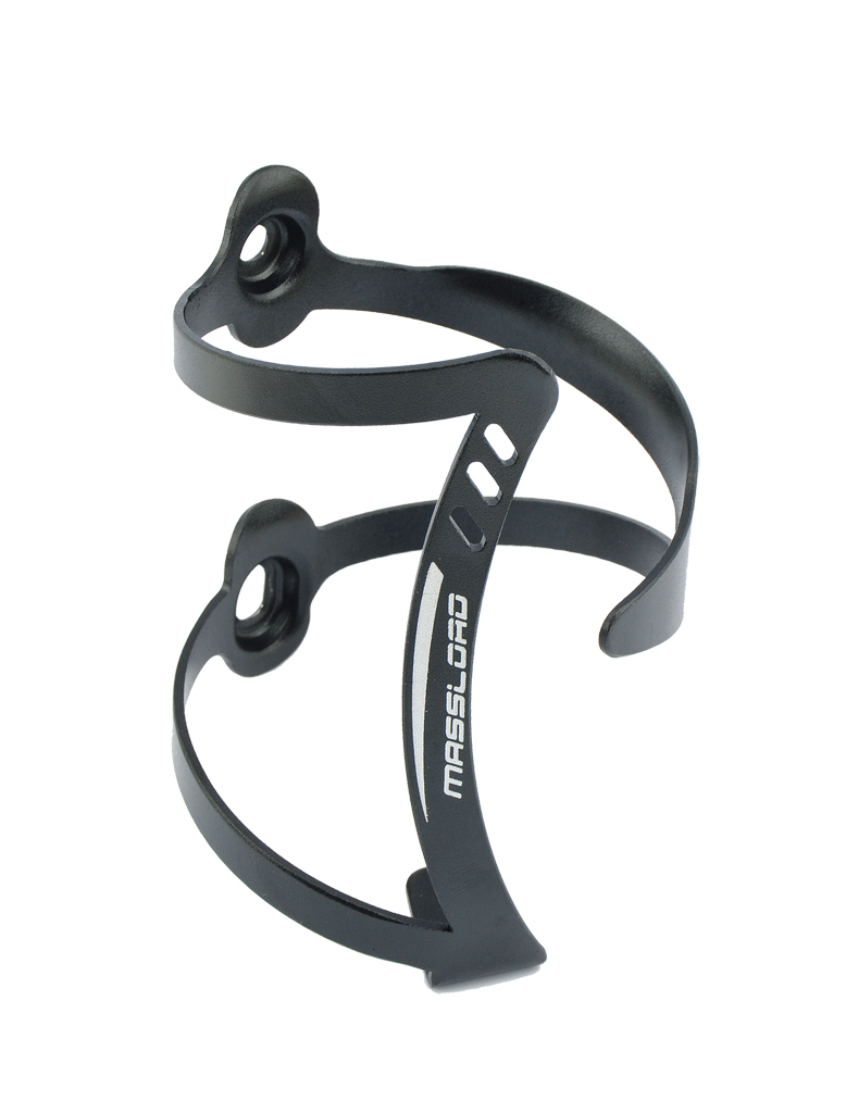 portabidon porta botellin massload negro en aluminio bici bicicleta
