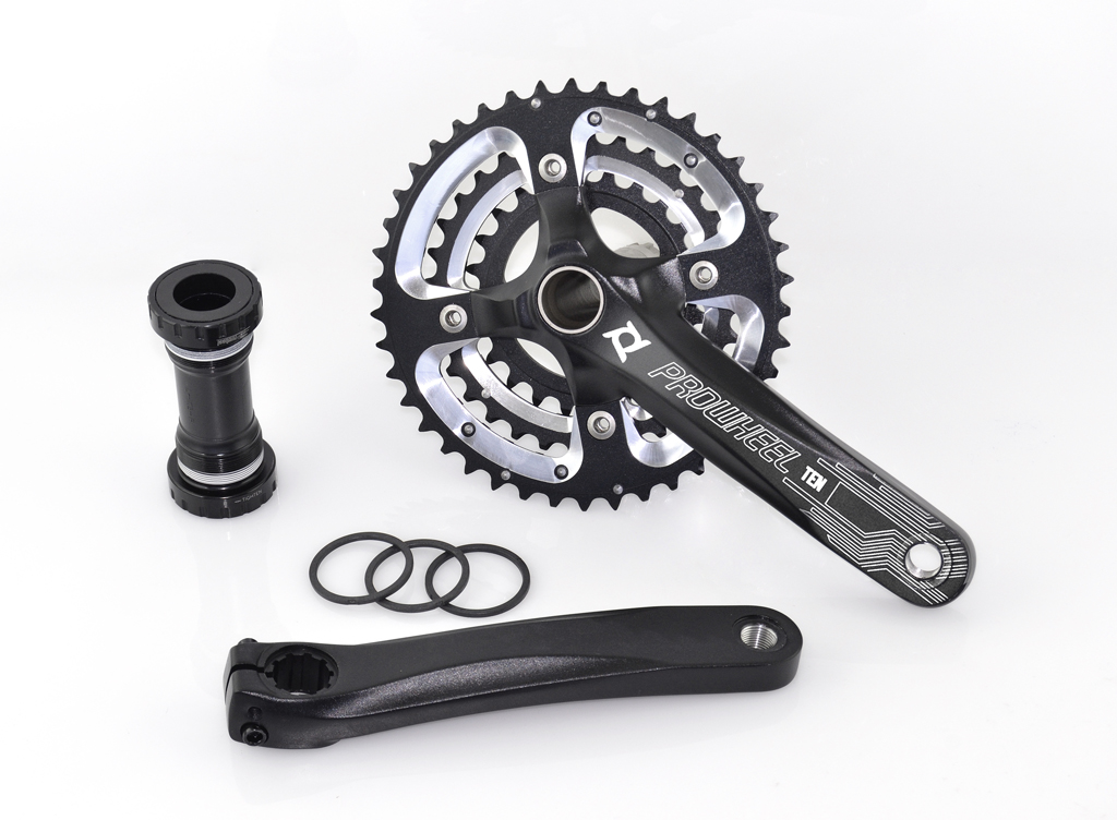 platos y bielas btt mtb paseo 3x10 175mm 42/32/24 dientes bici bicicleta