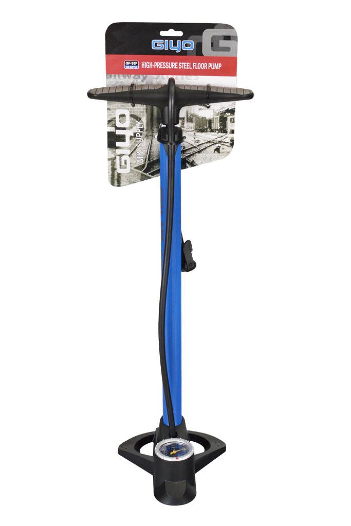 bomba inflador taller garaje 160psi presta schrader con manometro tubo 32mm azul