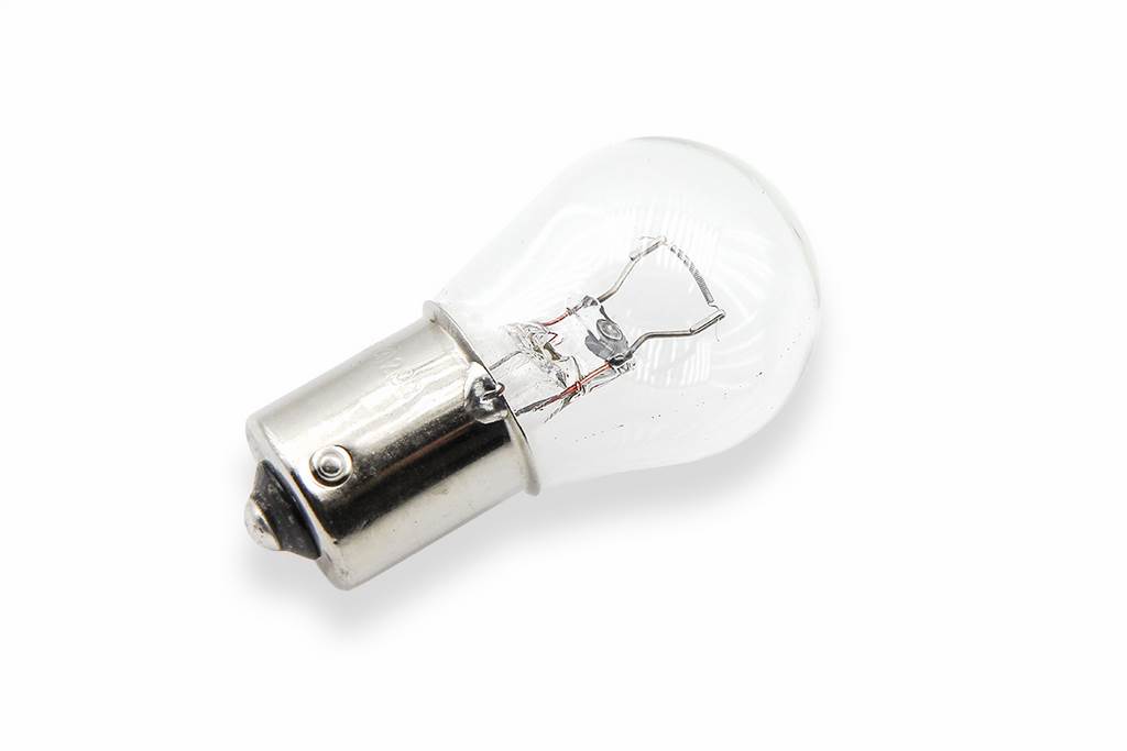 lámpara bombilla blanca s25 ba15s 12v21w - homologada y certificada por ce