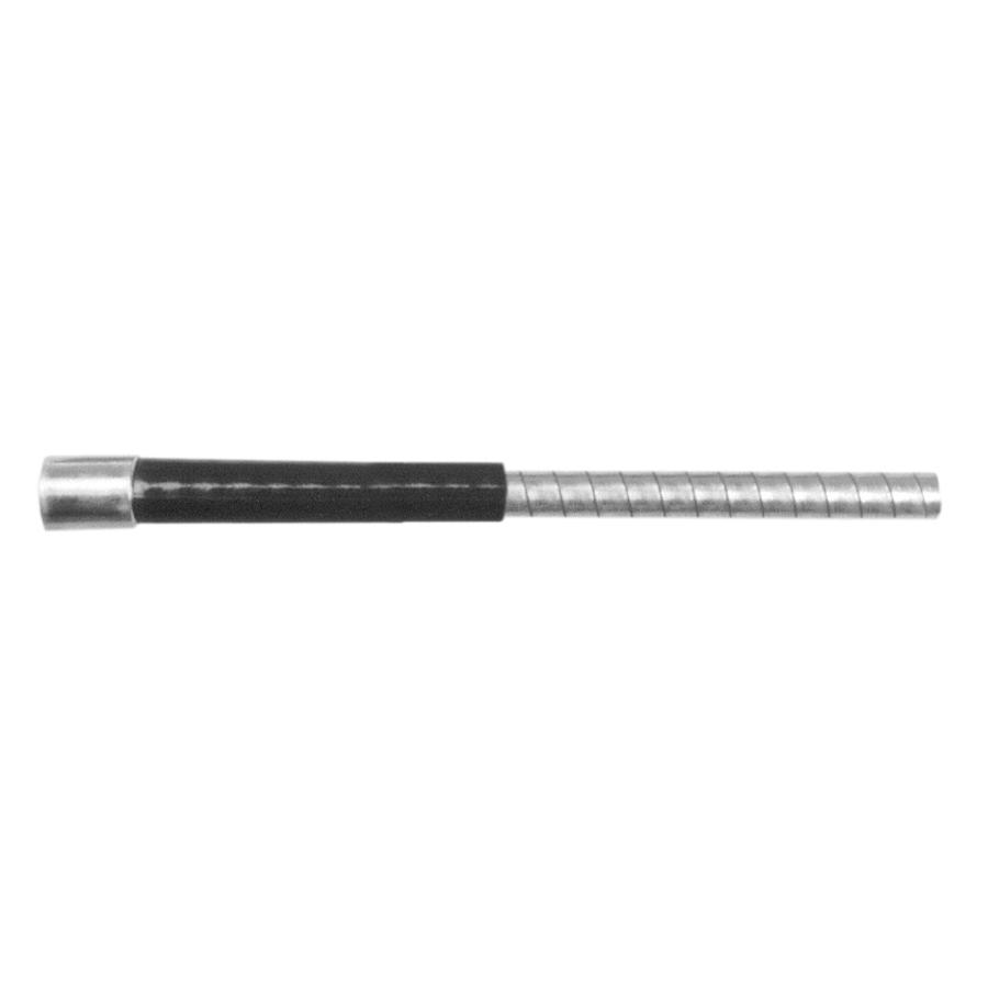 funda de cable de acero laminado con embrague negro de alhonga