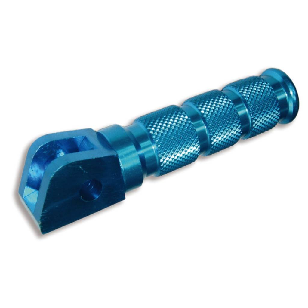 juego de reposapies estriberas azul para motocicleta