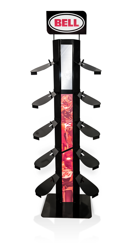expositor para 10 cascos  bell