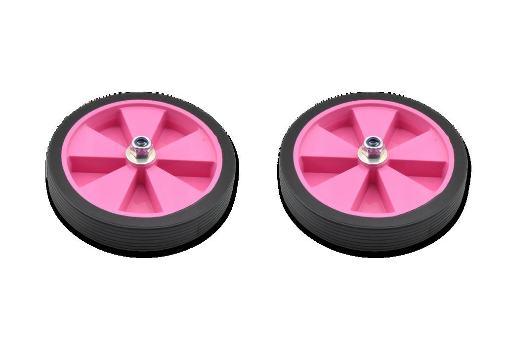 par de ruedas completas para estabiciclo infantil con llantas de colores vicma ø120mm