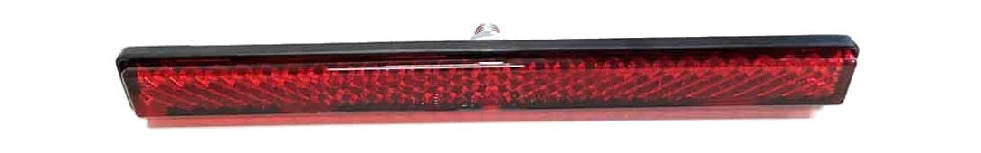 catadióptrico reflector rectangular trasero rojo homologado