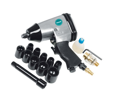 kit de pistola neumatica de impacto 1/2 con llaves de 9 a 27