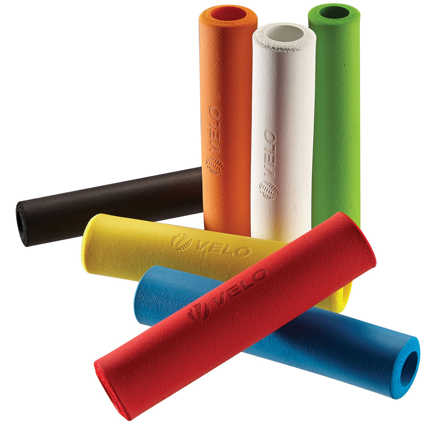 puños de silicona ultraligera para maratón/ruta/rally 135 mm - par de puños para mtb, e-bike, trekking/touring
