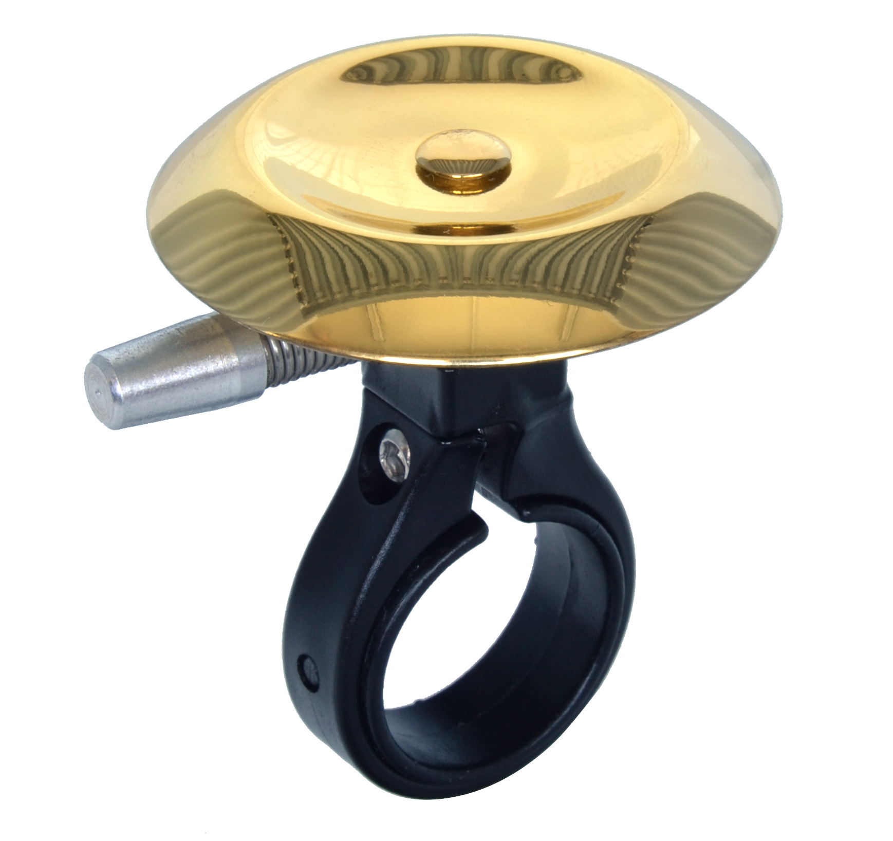Timbre vintage Nuvo N+1 Ø47mm latón dorado para bicicletas urbanas y eléctricas
