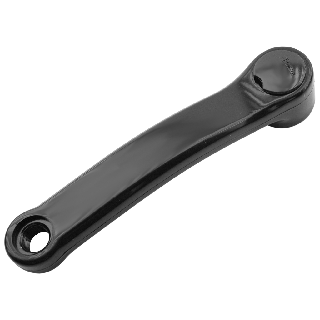 biela izquierda de acero plastificada negra bici bicicleta (170 mm) - prowheel