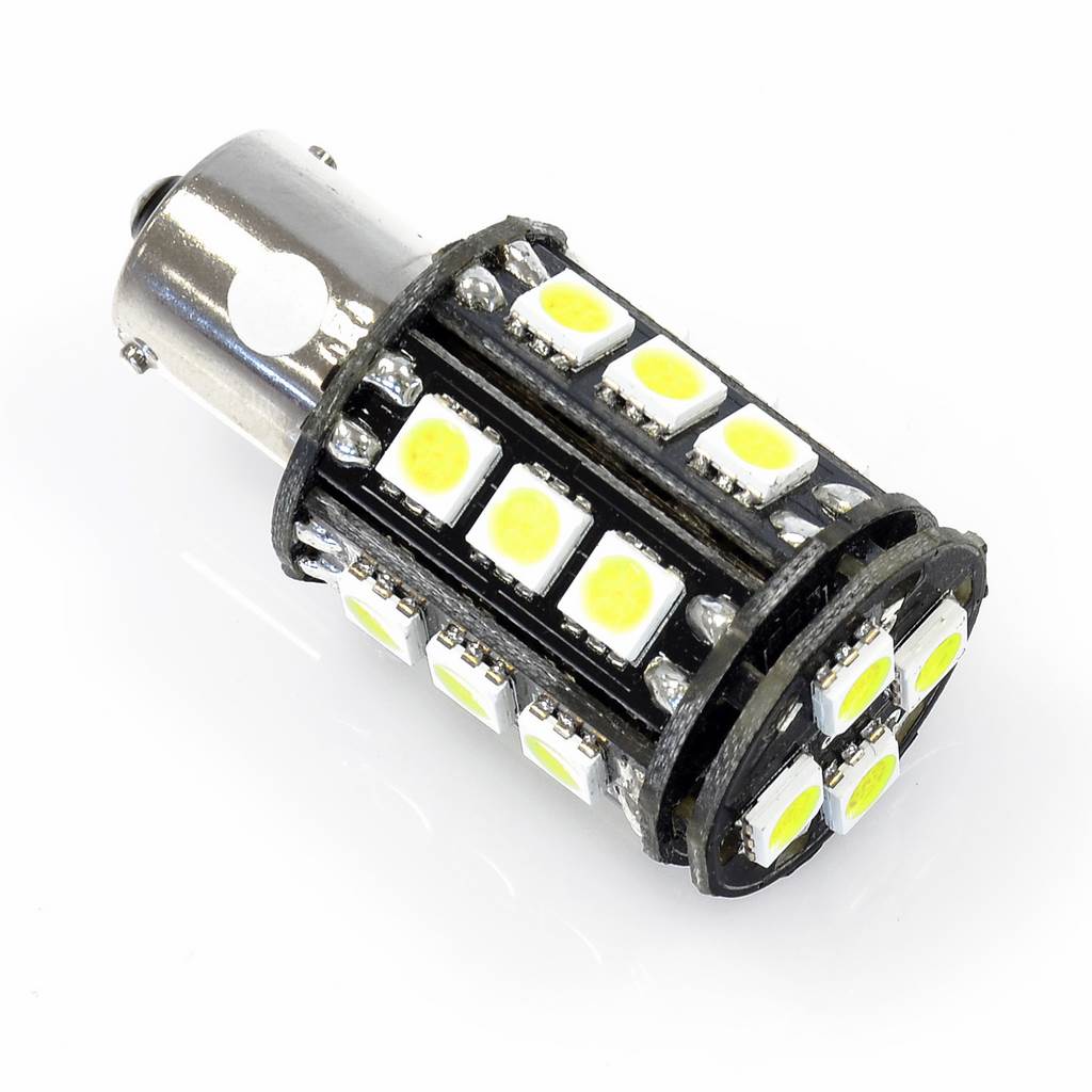 lampara bombilla blanca led ba15s 22 leds 12v