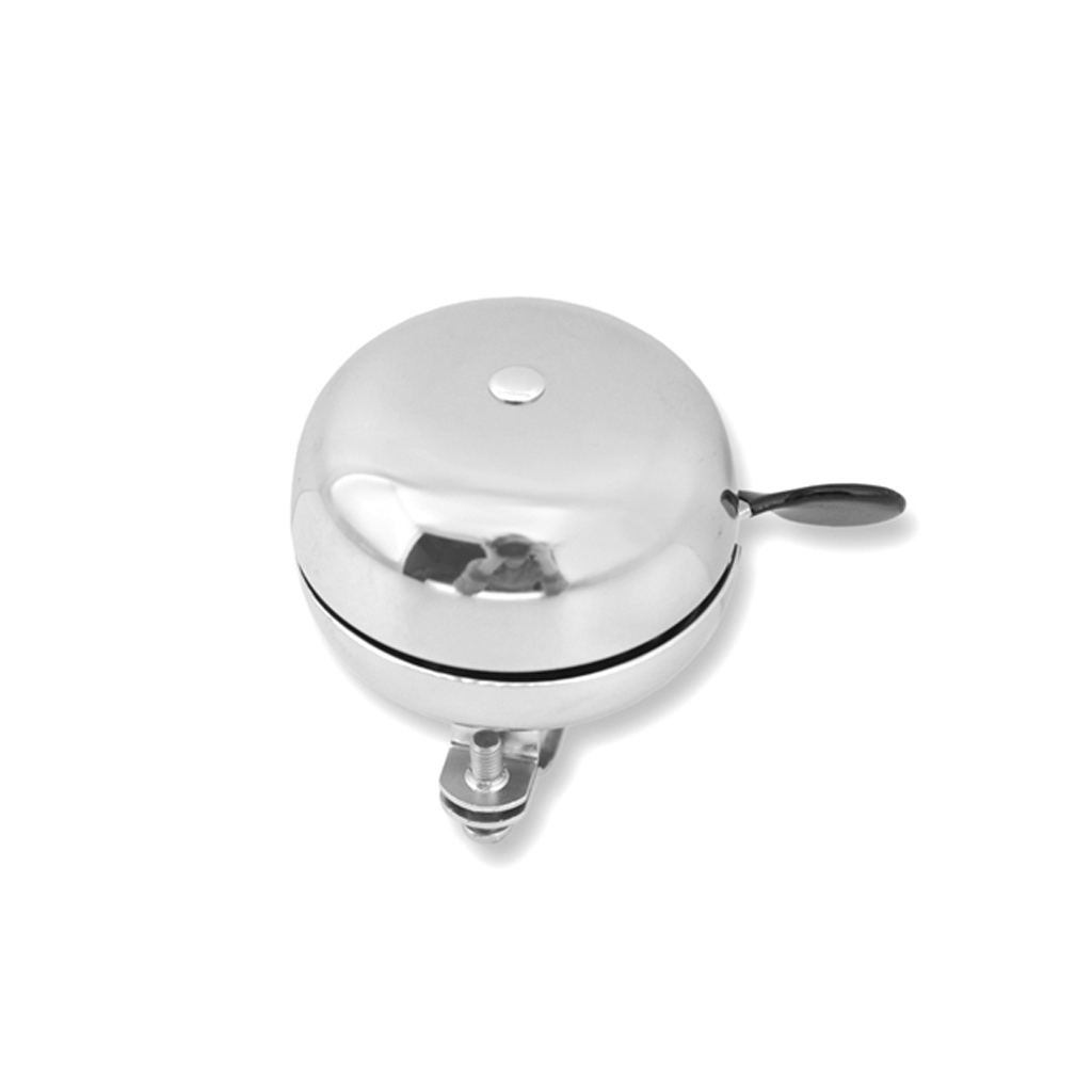 timbre clásico para bicicleta v bike, modelo pito din-don de acero cromado de 65mm