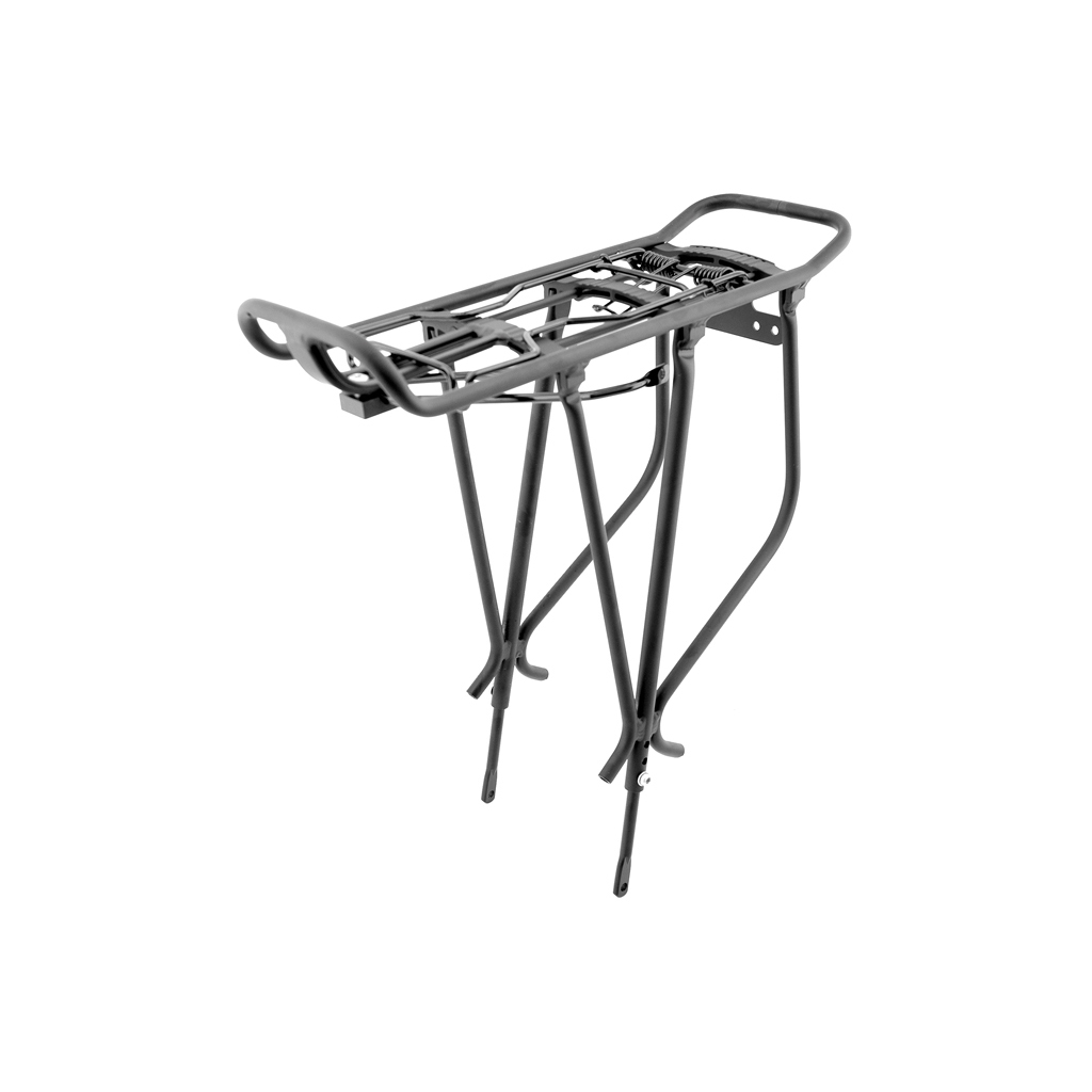 portabultos parrilla trasera regulable de aluminio para bicicletas 26 a 28 y especial para alforjas