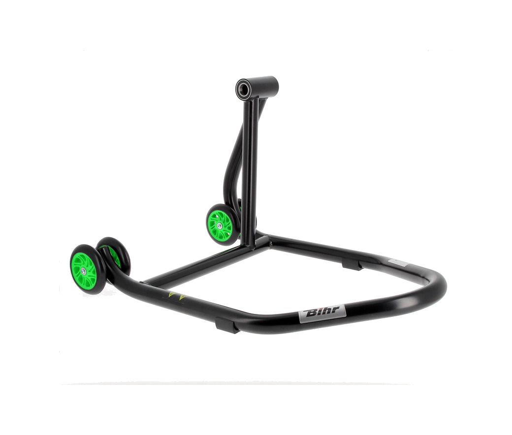 caballete monobrazo derecho ruedas verdes mono-stand home track