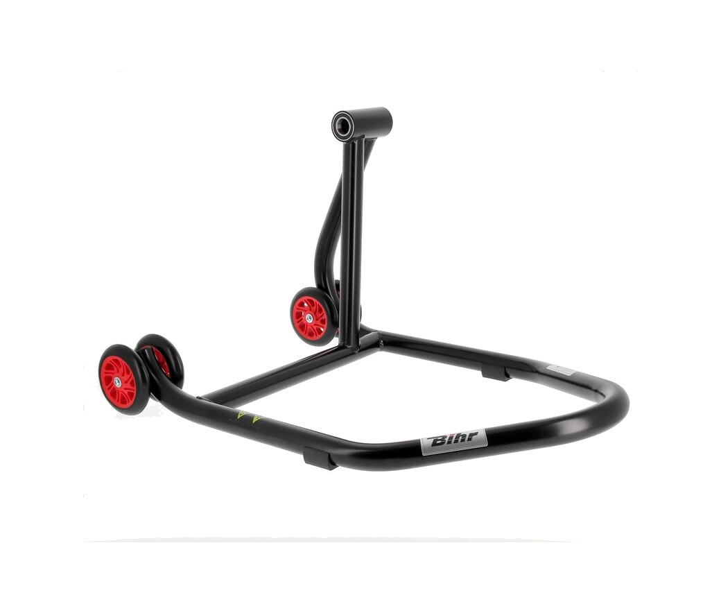 caballete monobrazo derecho ruedas rojas mono-stand home track