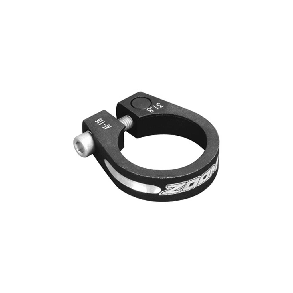 abrazadera de sillin/tija negra fresada de aluminio para bicicleta - v bike