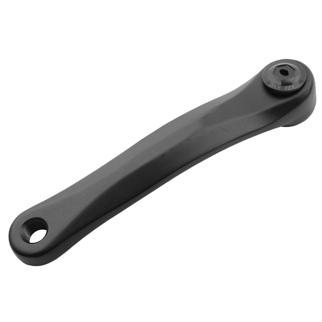 biela izquierda de aluminio negra para bicicleta prowheel (170mm)