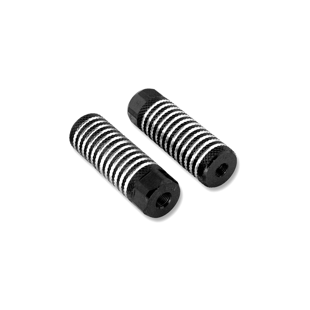 juego de reposapiés estriberas para bicicletas bmx y ciudad - ø26mm, color azul, rosca 24t x 26t