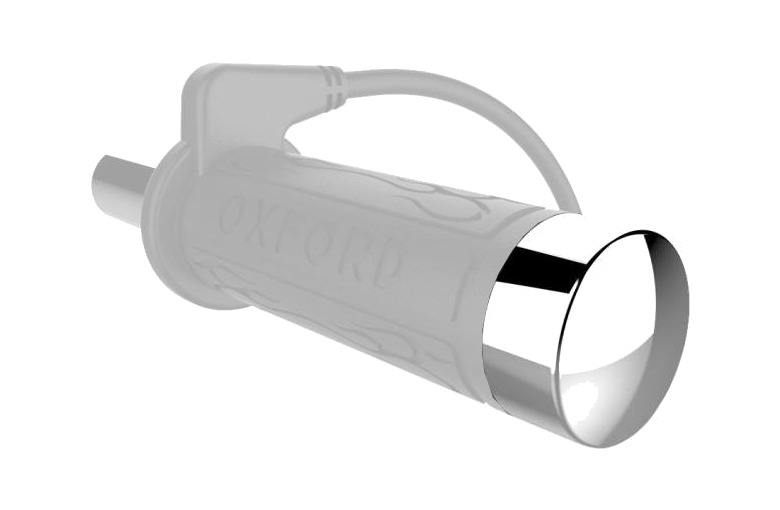 puños calefactables para moto cruiser of697cc de oxford - puntera cromada