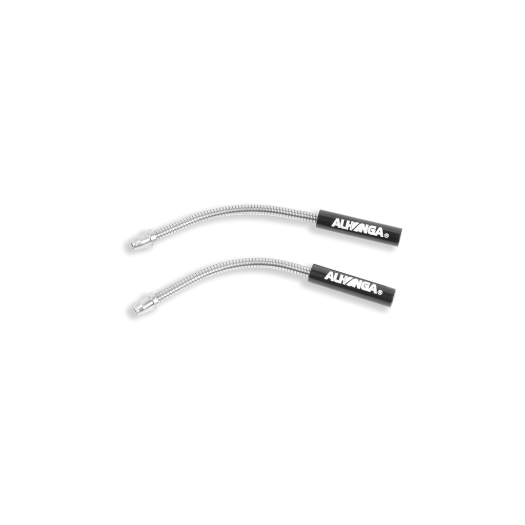 set de guías de cable de freno flexibles v-brake para bicicletas - acero inoxidable ø6,1mm