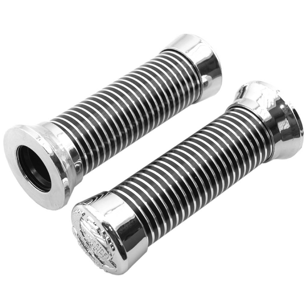Eagle Spirit Custom-Motorradgriffe für 22,2-mm-Lenker – Paar 135-mm-Chromgriffe - Bild 1 von 1